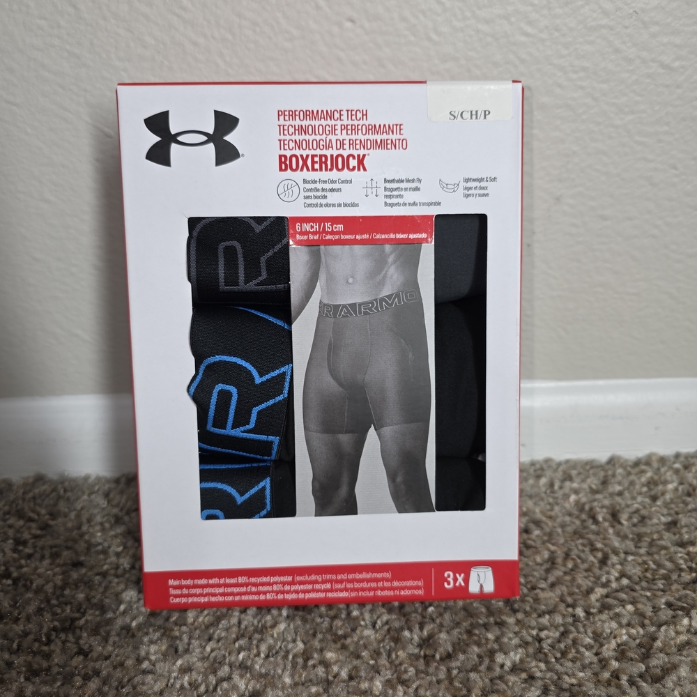 Under Armour Men's Black Boxerjock